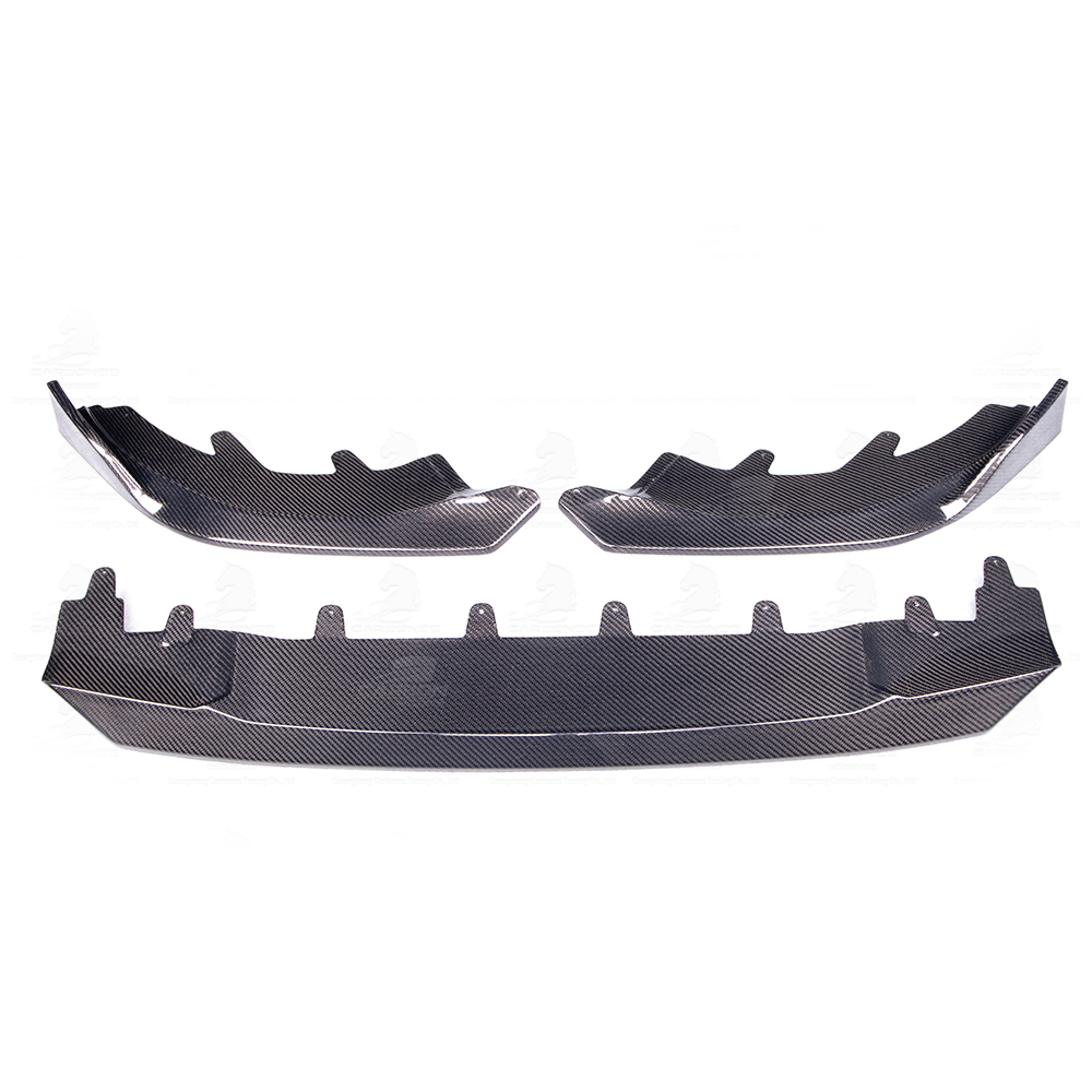 MP Style Carbon Fiber 3PC Front Bumper Lip | G42