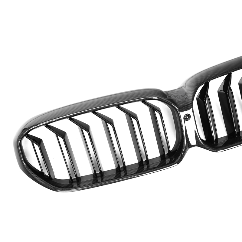 Carbon Fiber Double Slat Style Front Grille | F90 M5 G30 M-Sport