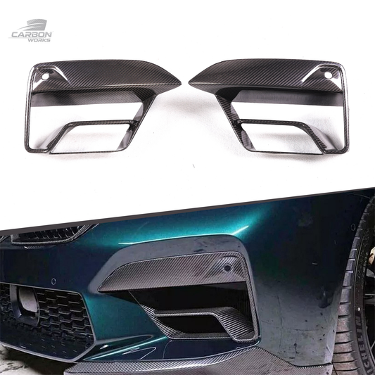 DRY Carbon Fiber CS Style Front Bumper Fog Light Cover | F90 M5