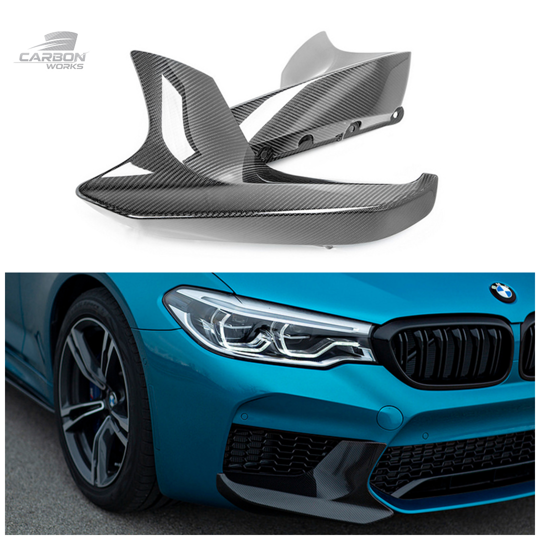 DRY Carbon Fiber SQ Style Front Bumper Canards I F90 M5