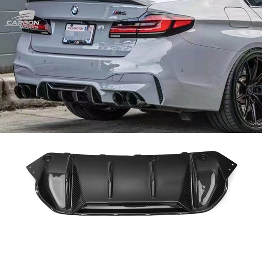 DRY Carbon Fiber Performance Style Rear Diffuser I F90 M5