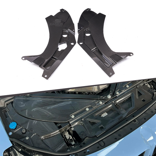 Dry Carbon Fiber Front Engine Corner Bay Cover | G87