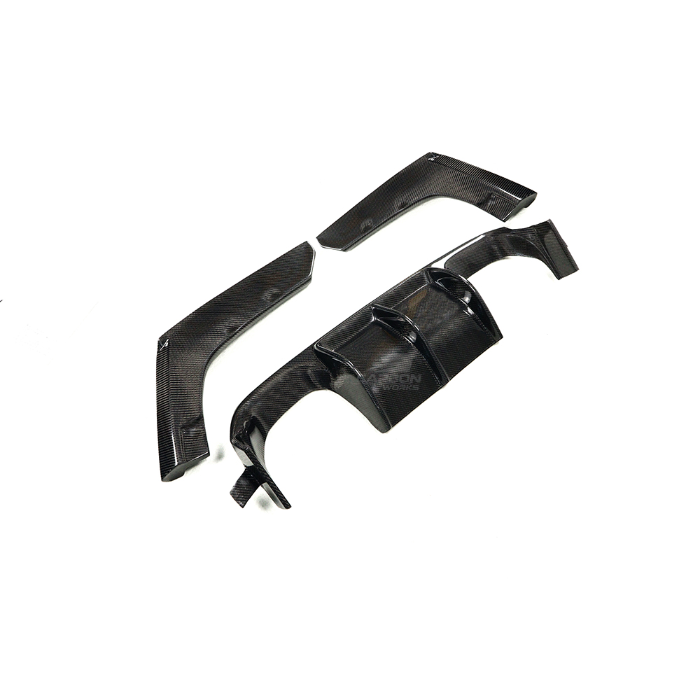 Carbon Fiber 3PCS V Type Rear Diffuser | F80 M3 F82 M4