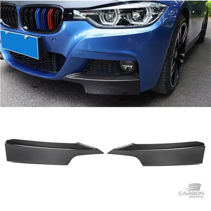 Dry Carbon MP Style Front Bumper Lip Splitter | F30 M-Sport