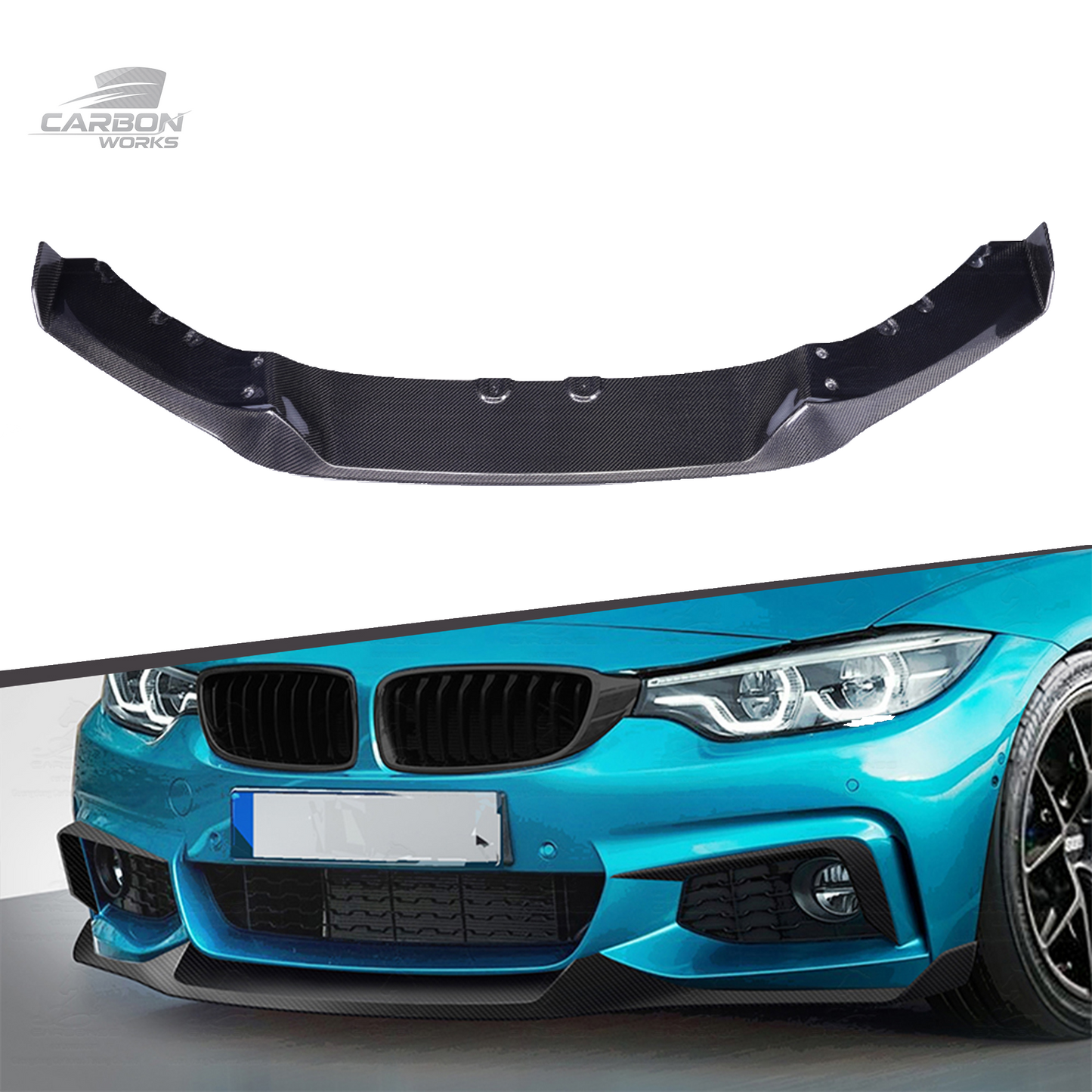 Carbon Fiber MAD Style Front Lip | F32 F33 F36 M-Sport