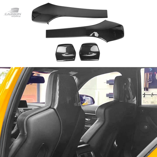 DRY Carbon Seat Back Covers | F80 M3 F82 M4