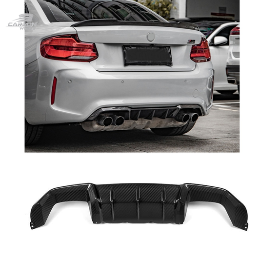 DRY Carbon Fiber MP Style Rear Diffuser | F87