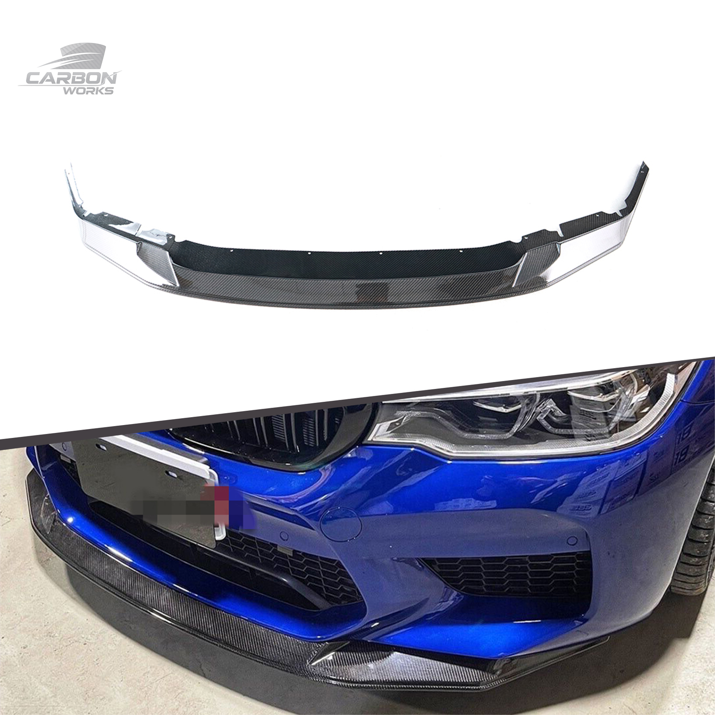 DRY Carbon Fiber MP Style 3PCS Front Lip I F90 M5