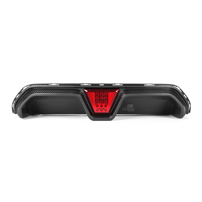 Carbon Fiber CS Style Rear Diffuser with LED I F90 M5