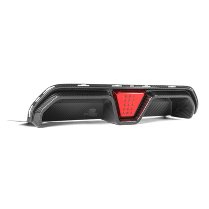 Carbon Fiber CS Style Rear Diffuser with LED I F90 M5
