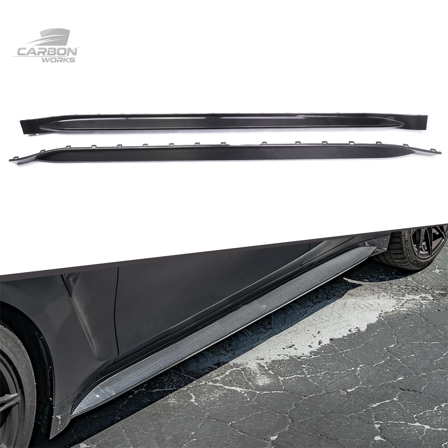 DRY Carbon Fiber OEM Style Side Skirts I G80 G81