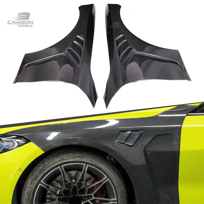 DRY Carbon Fiber  N Style Front Fenders With Vents I G82 G83
