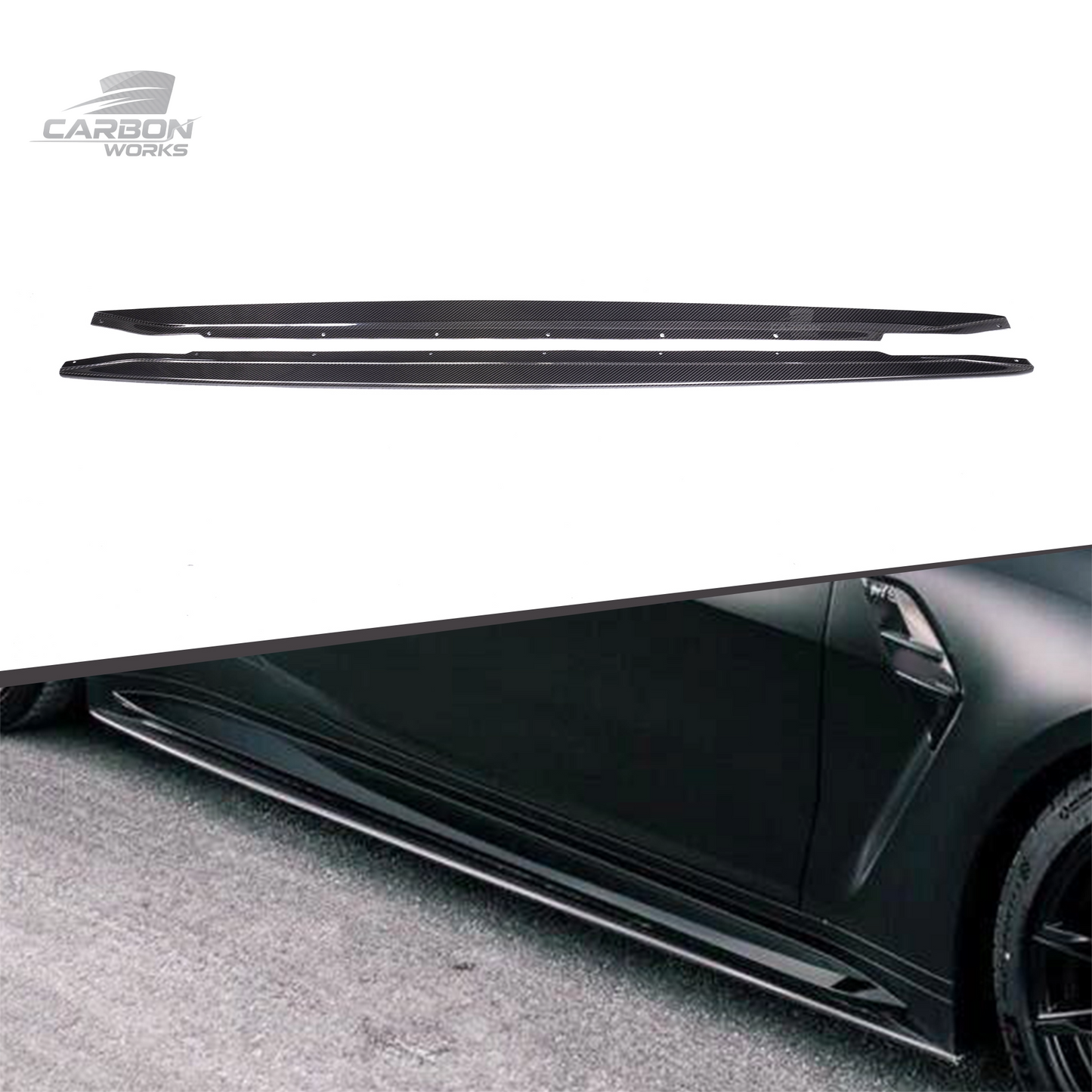 DRY Carbon Fiber MHC Style Side Skirts I G80 G81