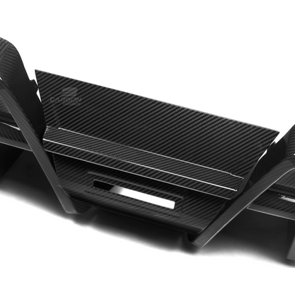 DRY Carbon Fiber SQ-B Style Rear Diffuser I G90 G99 M5