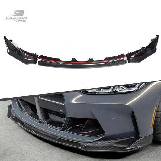 DRY Carbon Fiber 3PC V Style Front Lip I G80 G81 G82 G83