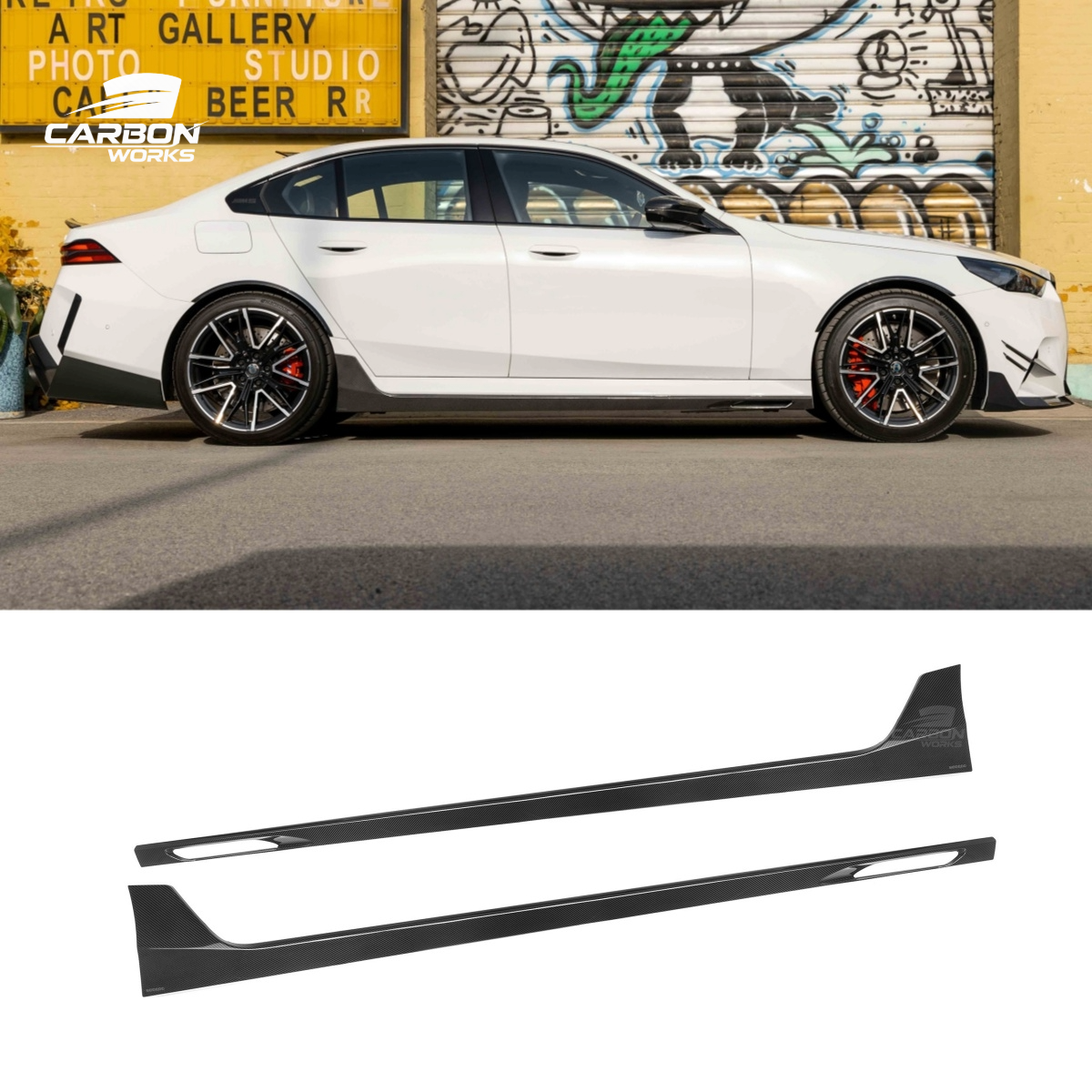 DRY Carbon Fiber SQ-B Style Side Skirts I G90 G99 M5