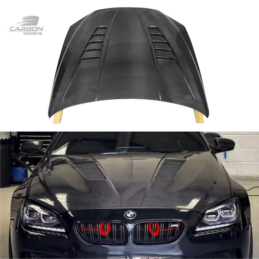 Carbon Fiber Double Side Vent Front Hood I F06 F12 F13 M6