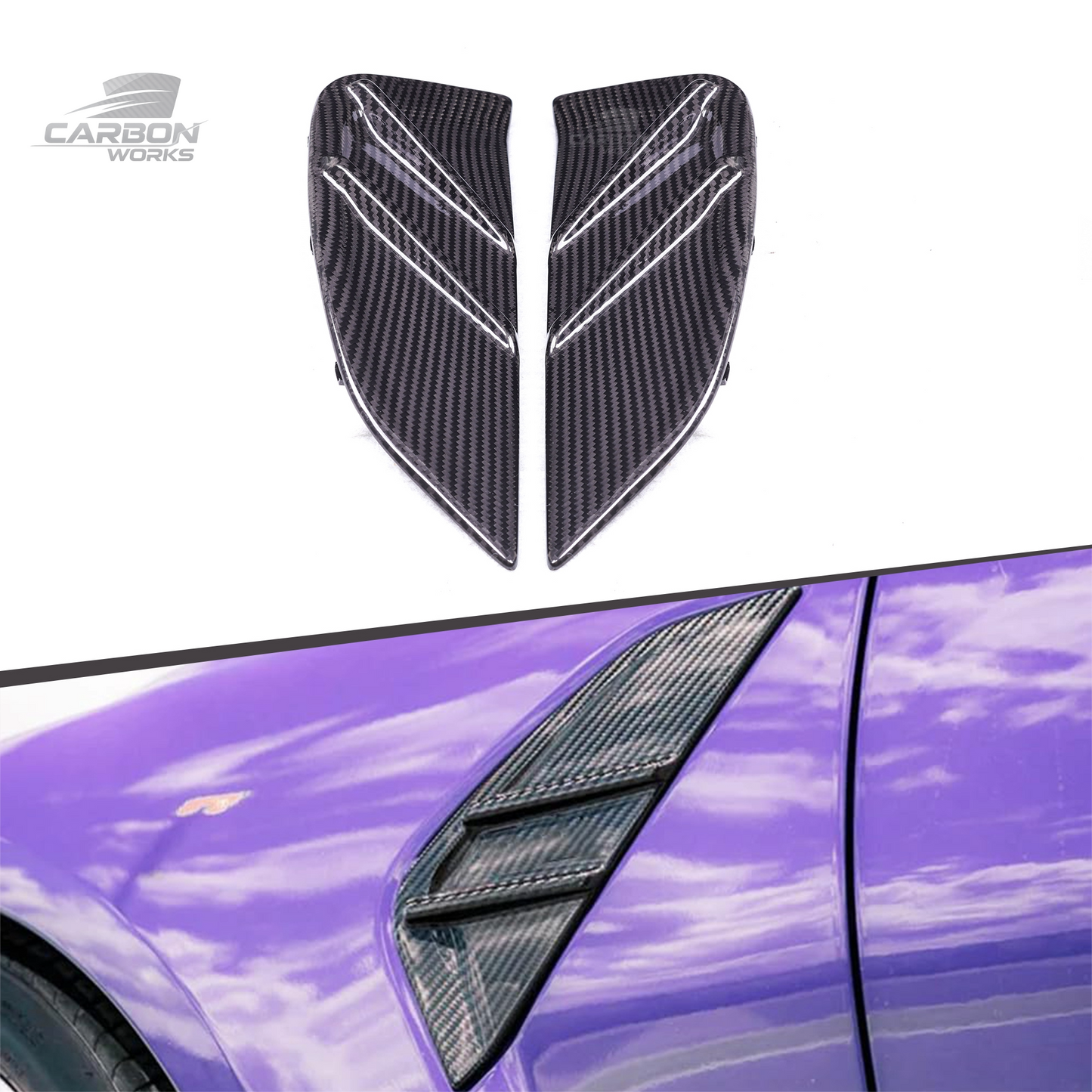 DRY Carbon Fiber Fender Vent Trim I G80 G81 G82 G83