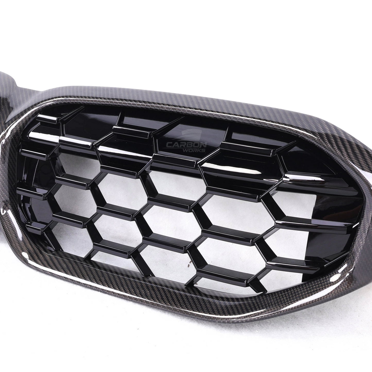 Carbon Fiber Diamond Style Kidney Grille I G20 LCI