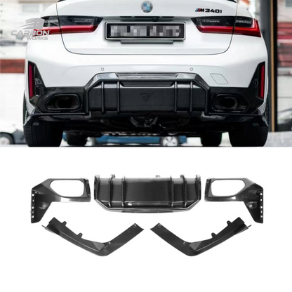 Carbon Fiber FD Style Rear Diffuser I G20 G21 LCI M-sport