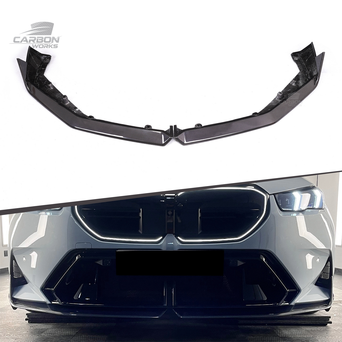 DRY Carbon Fiber MP Style Front Lip I G90 G99 M5
